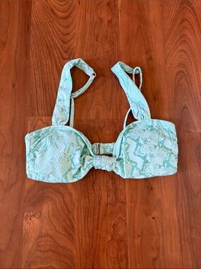 NEW Snake-Print Bikini Top